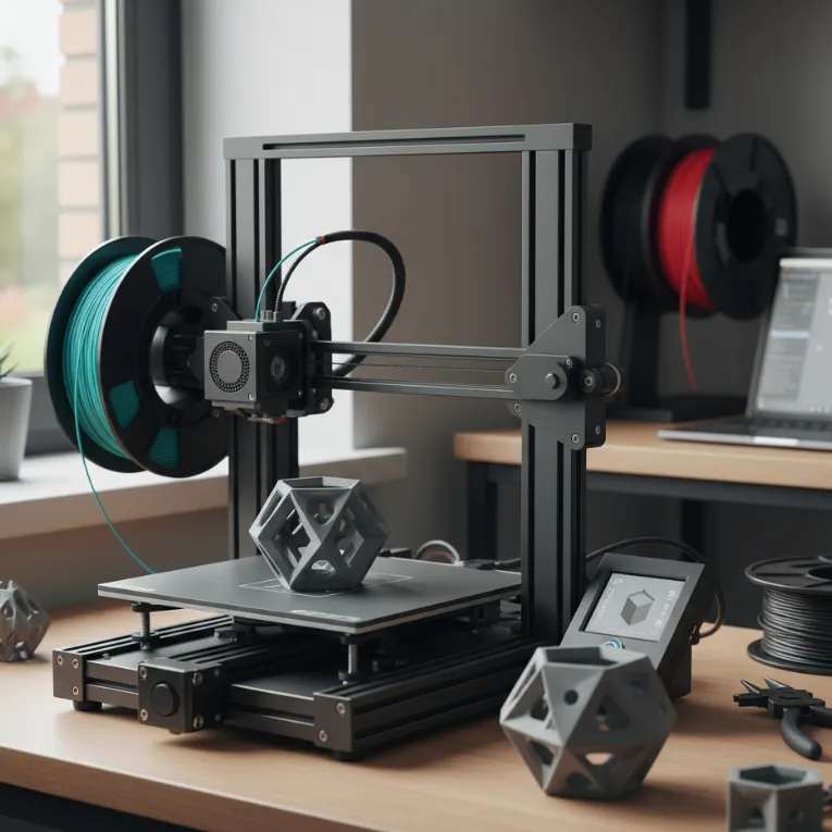 Imprimante 3D à filament (FDM) en cours d'impression