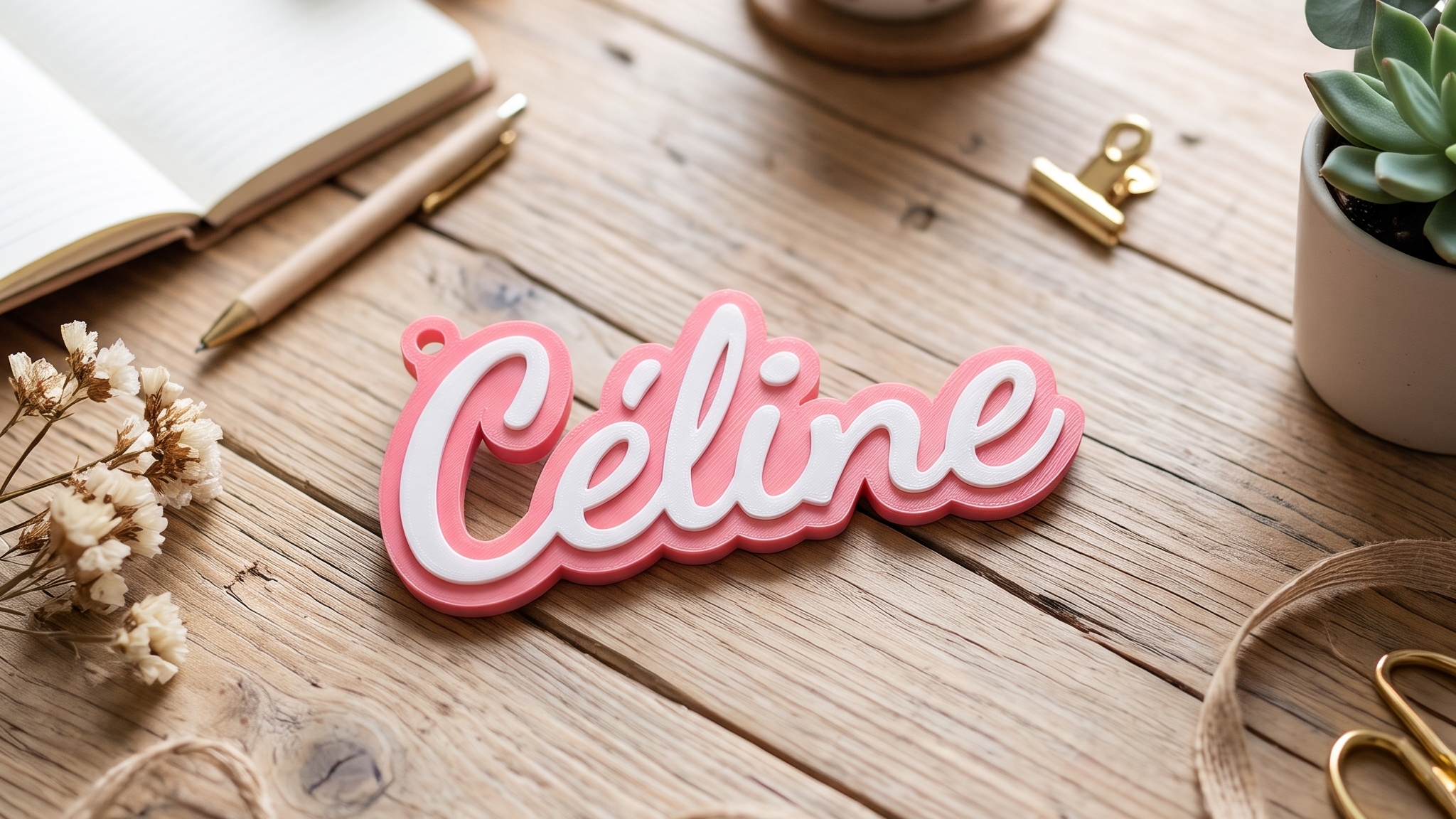 Porte clef prénom céline